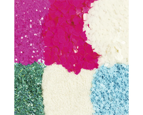 Dekorative Streuteile mit verschiedenen Formen