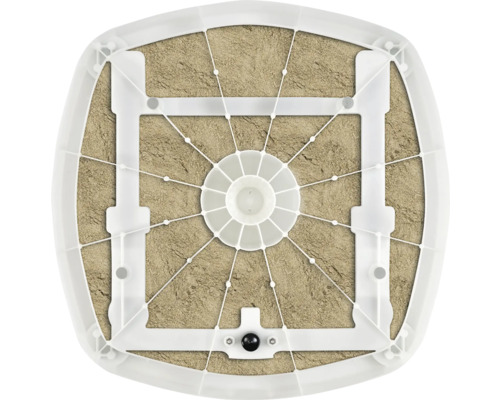 Dessous d'un refroidisseur d'air avec coussin rafraîchissant