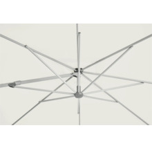 Vue détaillée de la structure d'un parasol