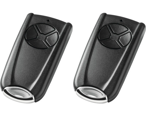 Zwei Garagentoröffner mit vier Tasten