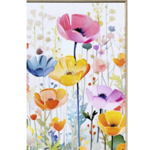 Gemälde mit Blumenmotiv im Rahmen