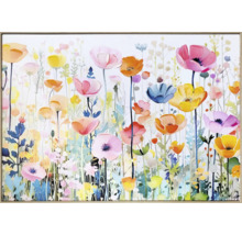 Gemälde mit Blumenmotiv im Rahmen