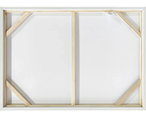 Rückseite einer Leinwand mit Holzrahmen