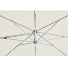 Vue de dessous d'un parasol avec des baleines