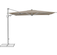 Parasol déporté avec pied stable pour le jardin