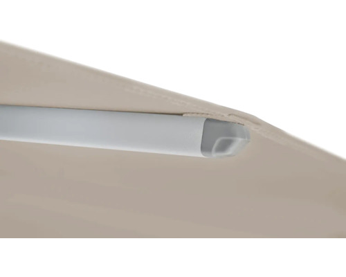 Vue détaillée d'un parasol avec baleines