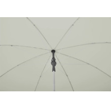 Vue du dessous d'un parasol ouvert avec baleines