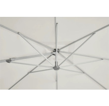 Vue détaillée de la structure d'un parasol