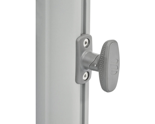 Vue détaillée d'une manivelle pour actionner un parasol