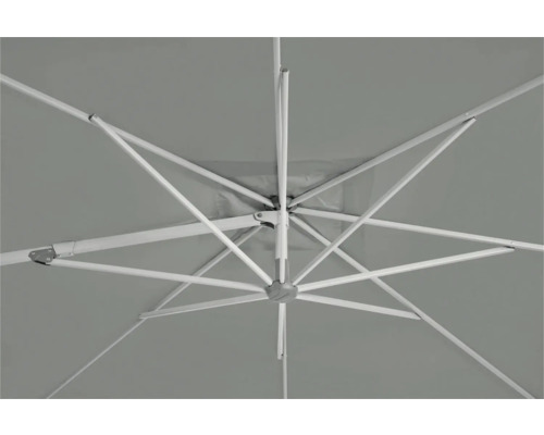 Vue de dessous d'un parasol avec cadre