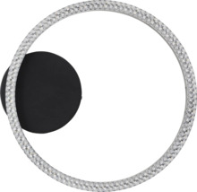 Applique murale circulaire avec structure en cristal décorative