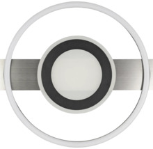 Applique murale LED avec design en anneau et élément métallique