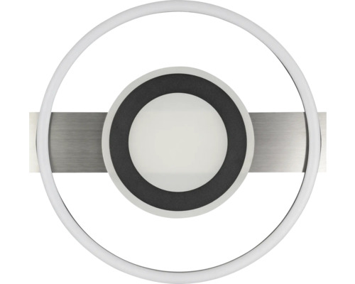 Applique murale LED avec design en anneau et élément métallique