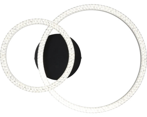 Plafonnier avec deux anneaux entrelacés