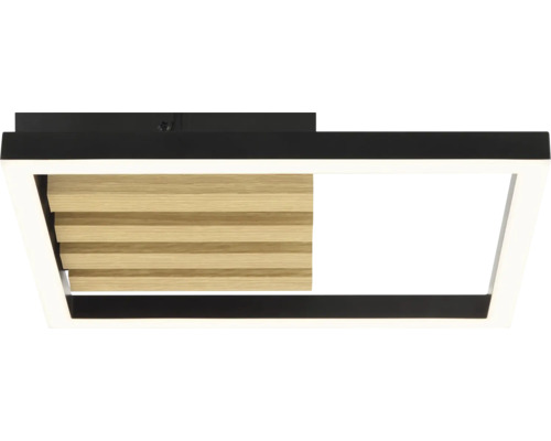 Plafonnier LED avec décor en bois