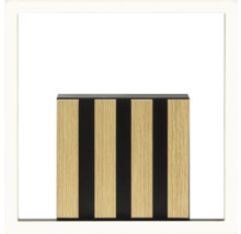 Armoire avec motif bois et rayures