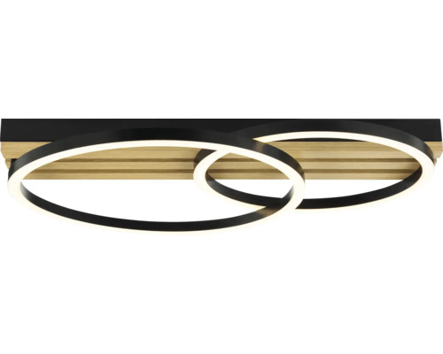 Plafonnier LED avec deux anneaux