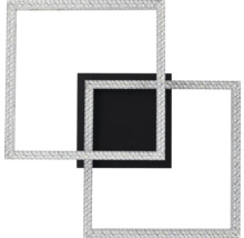 Plafonnier carré avec décor en cristal