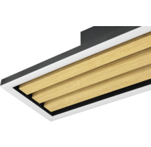 Plafonnier avec lamelles en bois