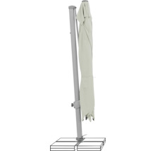 Parasol fermé avec support