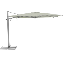 Parasol déporté avec pied stable pour l'extérieur