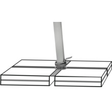 Support de dalle carré pour parasols