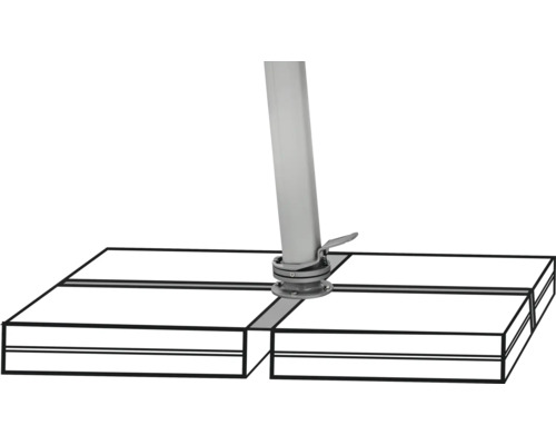 Support de dalle carré pour parasols