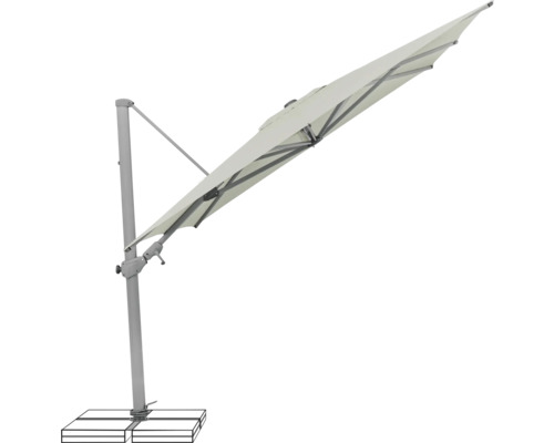 Parasol déporté avec pied