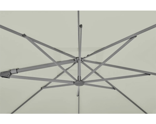 Vue détaillée de la base d'un parasol