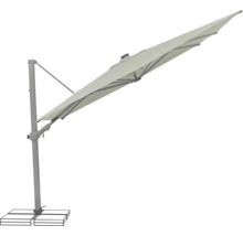 Parasol déporté avec pied pour l'extérieur