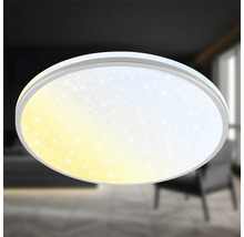 Runde LED-Deckenleuchte mit Sterneneffekt