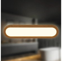 Holzfarbene LED-Wandleuchte
