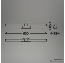 Abmessungen der Wandleuchte