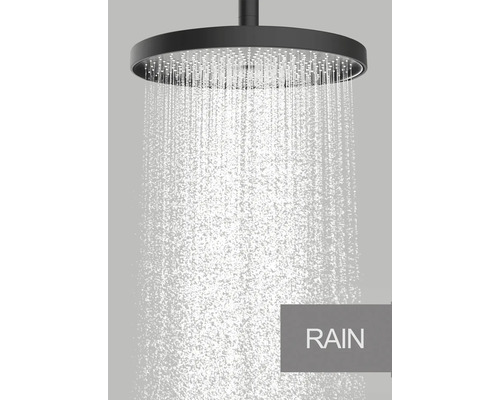 Regendusche mit Wasserstrahl