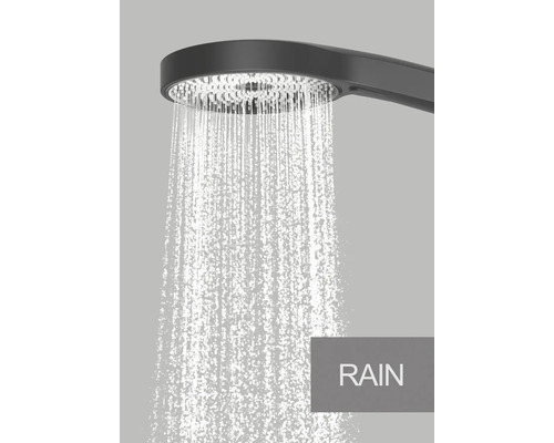 Douche à effet pluie avec jet d'eau