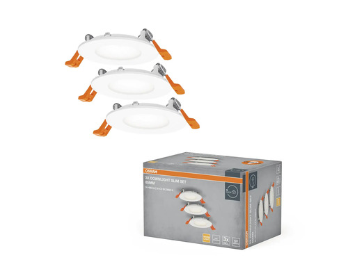 Osram Downlight Slim Set, 3er-Pack, 85 Millimeter