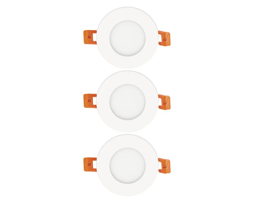 Drei LED Einbaustrahler