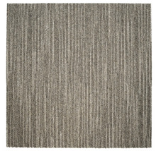 Quadratischer Teppich mit Streifenmuster