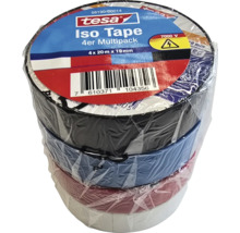 Tesa ruban isolant pack de quatre, chacun de 20 mètres de long et 19 millimètres de large