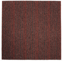 Teppichfliese mit vertikalem Streifenmuster