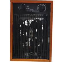 Elektrischer Heizlüfter mit Temperaturregler und Gebläsefunktion für zusätzliche Wärme.