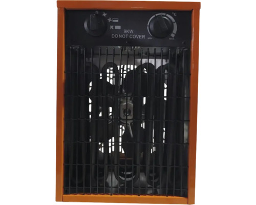 Elektrischer Heizlüfter mit Temperaturregler und Gebläsefunktion für zusätzliche Wärme.