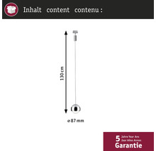 Suspension sphérique d'une longueur de 130 cm et d'un diamètre de 87 mm