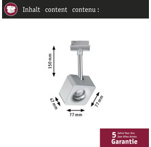 Dimensions d'un spot sur rail