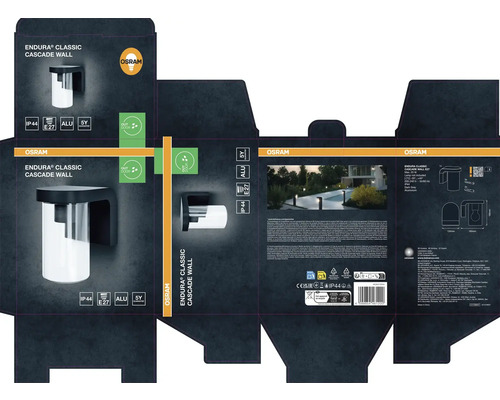 Emballage d'une applique murale Osram Endura Classic Cascade