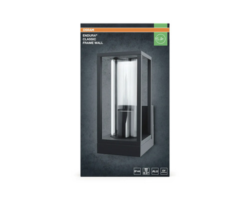 Verpackung einer Osram Endura Classic Frame Wall Aussenleuchte