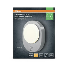 Osram Endura Style Disc applique murale avec détecteur, convient pour l'extérieur