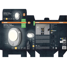 Emballage de l'applique murale Osram Endura Style Disc avec détecteur