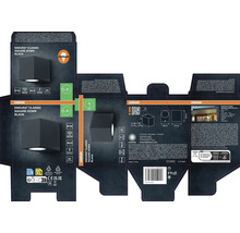 Emballage d'un luminaire extérieur noir Osram Endura Classic Square Down