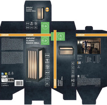 Emballage d'une applique murale Osram Endura Classic Radick pour l'extérieur